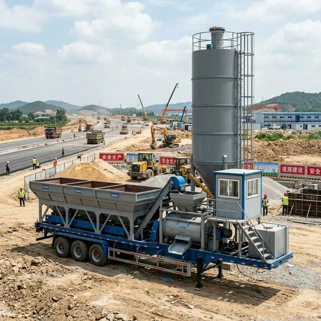 Centrale à béton mobile