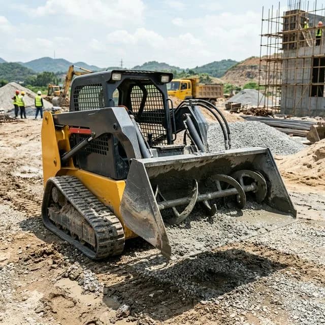 Bétonnière pour chargeuse compacte